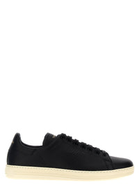 TOM FORD Tom Ford Men Logo Leather Sneakers