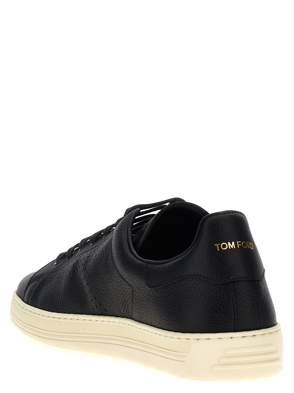 TOM FORD Tom Ford Men Logo Leather Sneakers