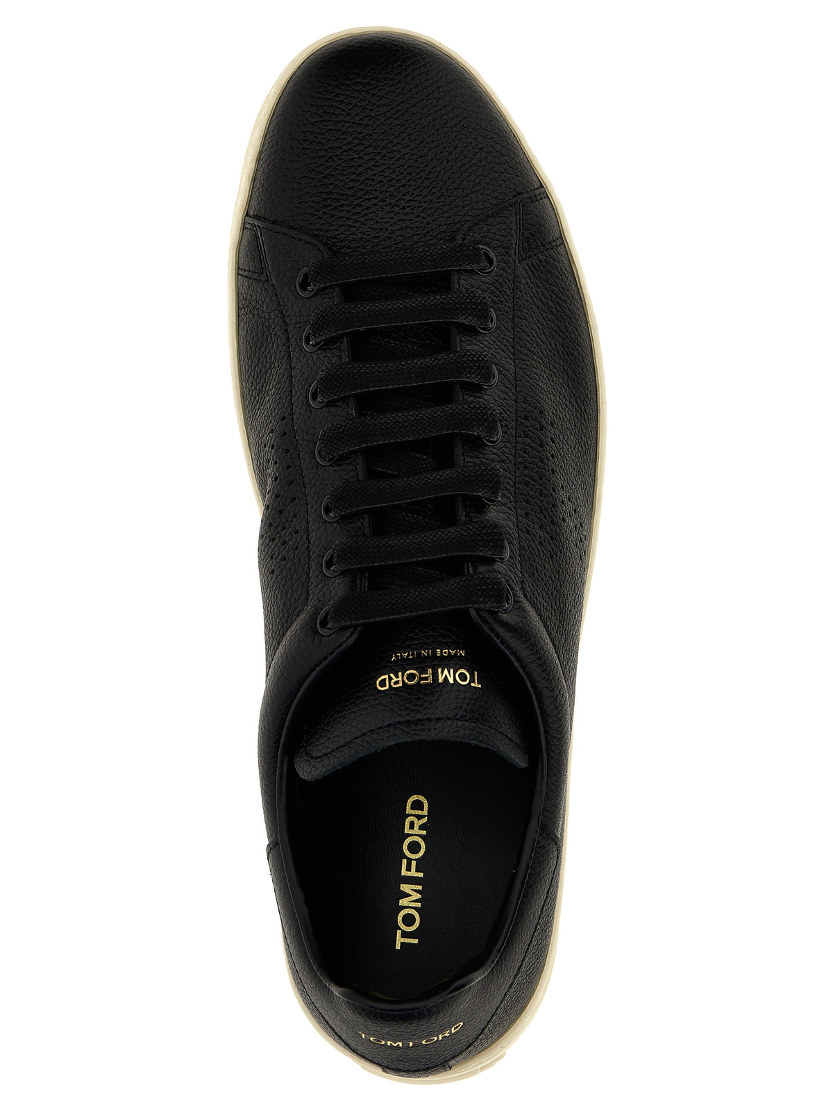 TOM FORD Tom Ford Men Logo Leather Sneakers