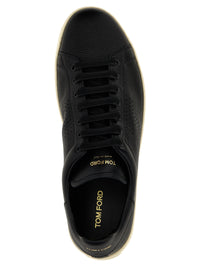 TOM FORD Tom Ford Men Logo Leather Sneakers