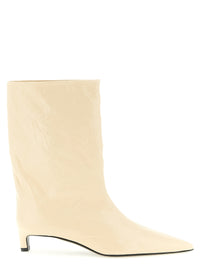 JIL SANDER Jil Sander Women Craquelé Leather Ankle Boots