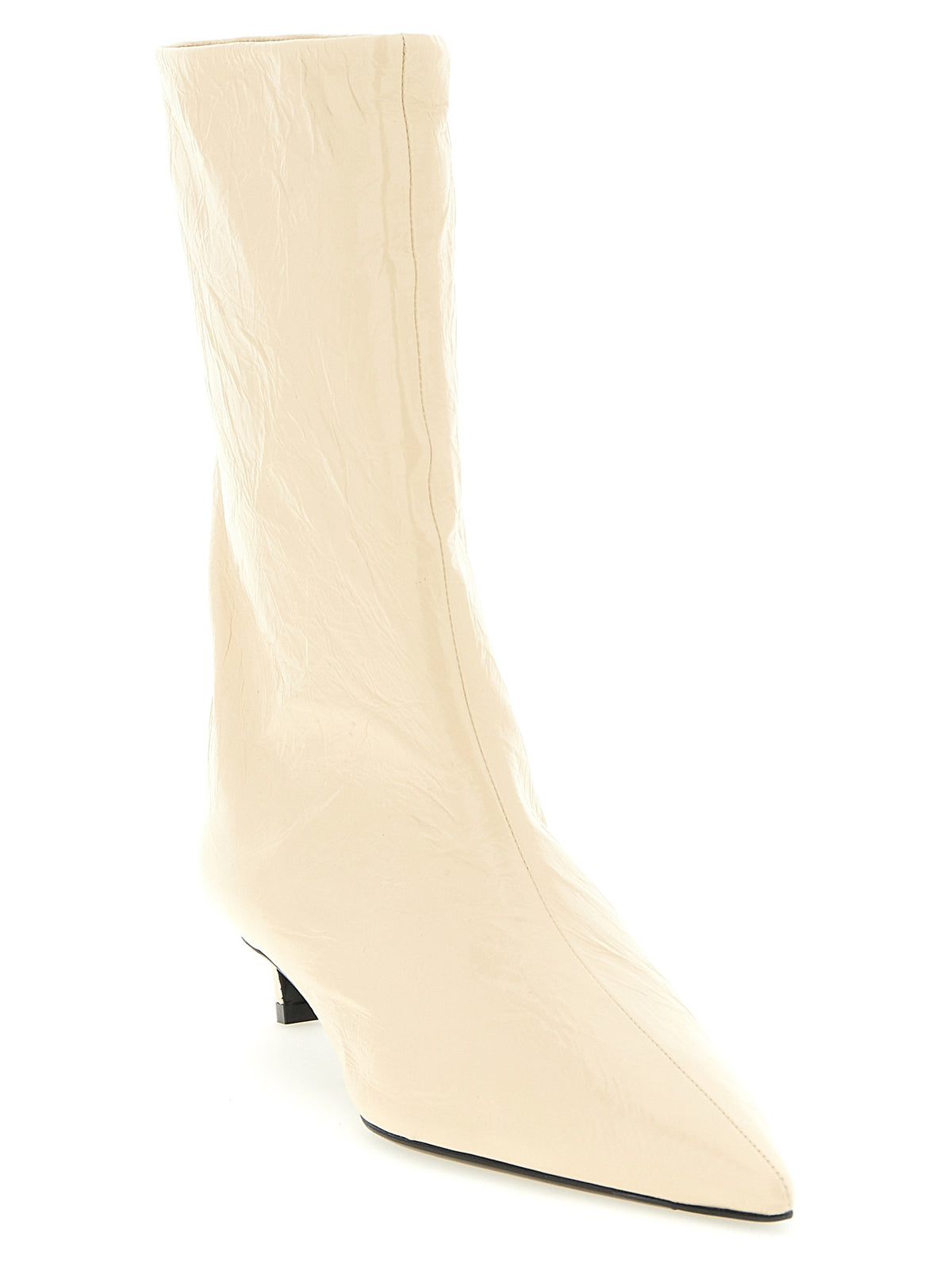 JIL SANDER Jil Sander Women Craquelé Leather Ankle Boots