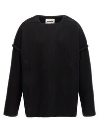 Jil Sander Men Geometric Neckline Sweater