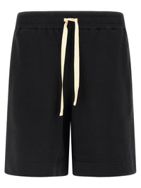 Jil Sander Men Embroidered Logo Bermuda Shorts