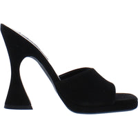 Lipa Womens Comfort Insole Square Toe Mule Sandals
