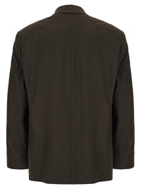 Lemaire Men Tropical Wool Double-Breasted Blazer