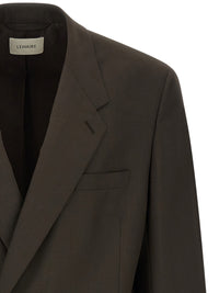 Lemaire Men Tropical Wool Double-Breasted Blazer