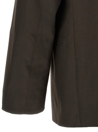 Lemaire Men Tropical Wool Double-Breasted Blazer