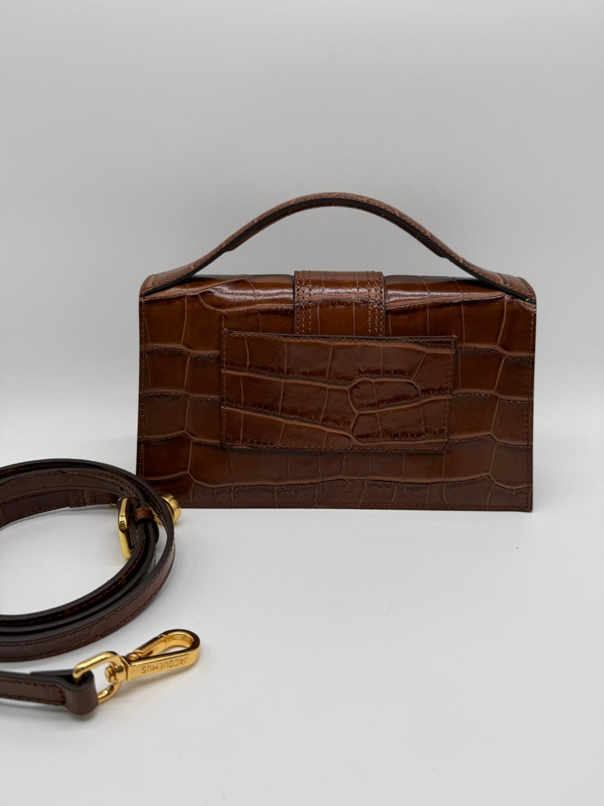JACQUEMUS JACQUEMUS GRANDE BAMBINO 213BA007 - CROCO BROWN