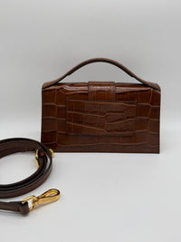 JACQUEMUS JACQUEMUS GRANDE BAMBINO 213BA007 - CROCO BROWN