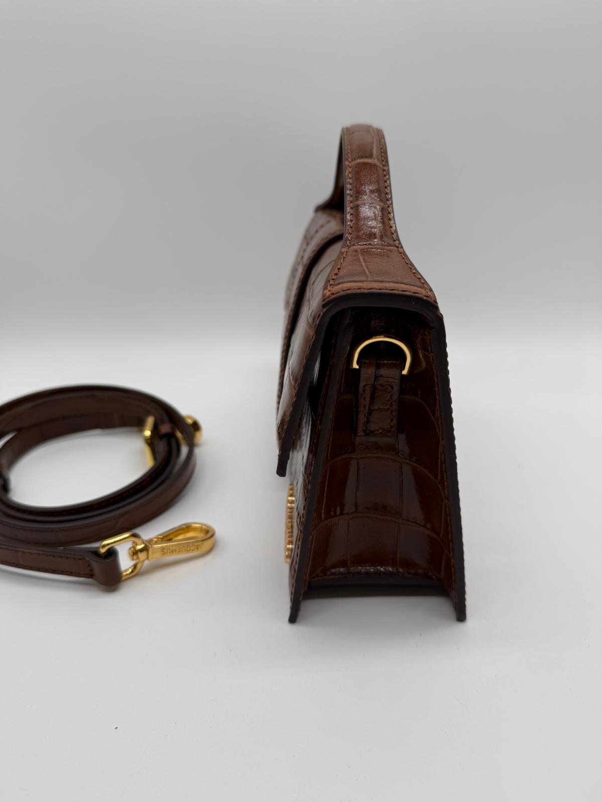 JACQUEMUS JACQUEMUS GRANDE BAMBINO 213BA007 - CROCO BROWN