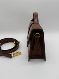 JACQUEMUS JACQUEMUS GRANDE BAMBINO 213BA007 - CROCO BROWN