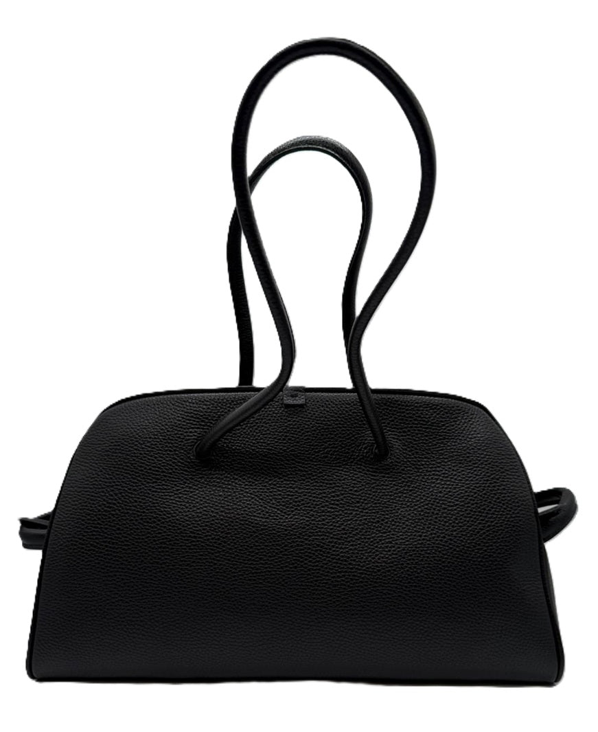 JACQUEMUS JACQUEMUS LE TURISMO LEATHER SHOULDER BAG - BLACK