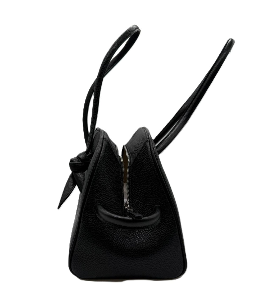 JACQUEMUS JACQUEMUS LE TURISMO LEATHER SHOULDER BAG - BLACK