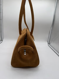 JACQUEMUS JACQUEMUS LE TURISMO LEATHER SHOULDER BAG - SUEDE CAMEL BROWN
