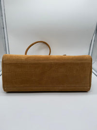 JACQUEMUS JACQUEMUS LE TURISMO LEATHER SHOULDER BAG - SUEDE CAMEL BROWN