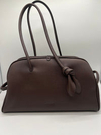 JACQUEMUS JACQUEMUS LE TURISMO LEATHER SHOULDER BAG - BROWN