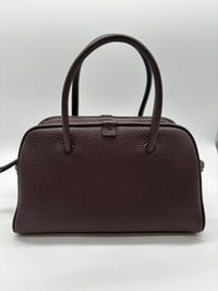 JACQUEMUS JACQUEMUS PICCOLO TURISMO LEATHER SHOULDER BAG - DARK BROWN