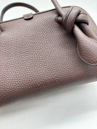 JACQUEMUS JACQUEMUS PICCOLO TURISMO LEATHER SHOULDER BAG - DARK BROWN