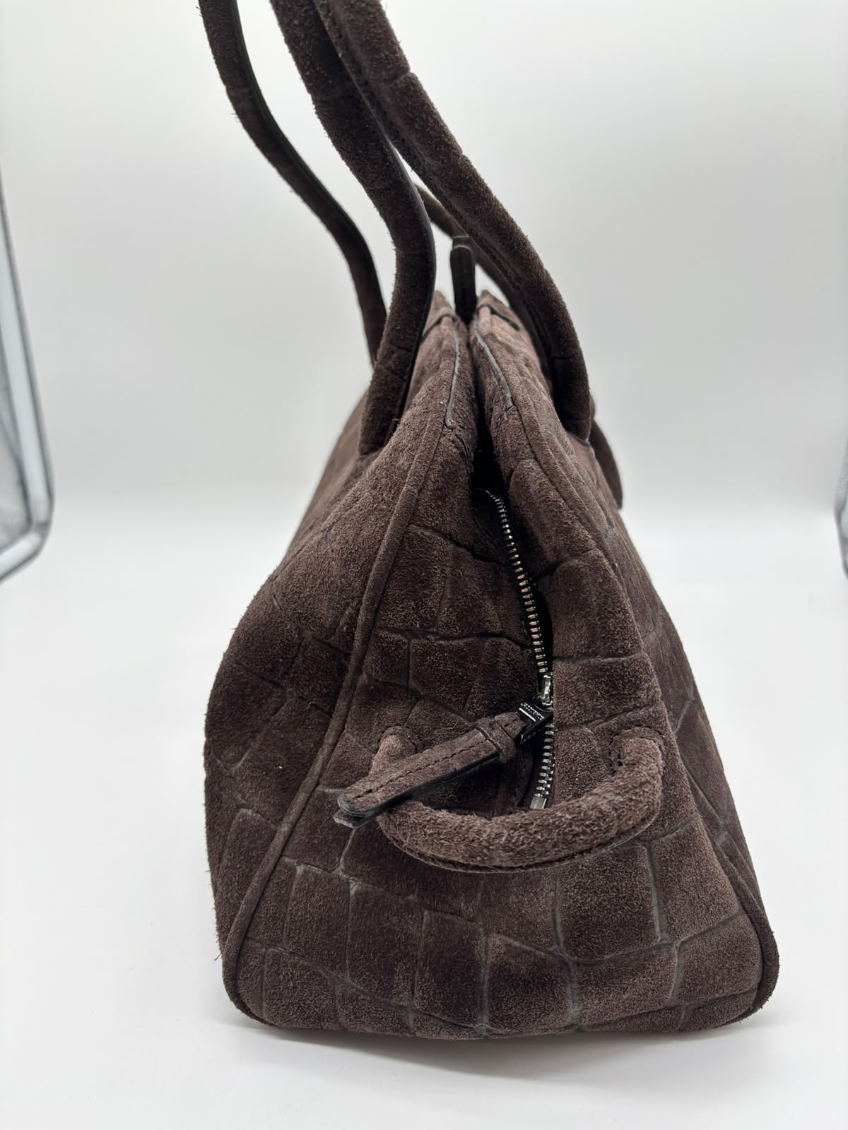 JACQUEMUS JACQUEMUS LE TURISMO LEATHER SHOULDER BAG - SUEDE DARK BROWN