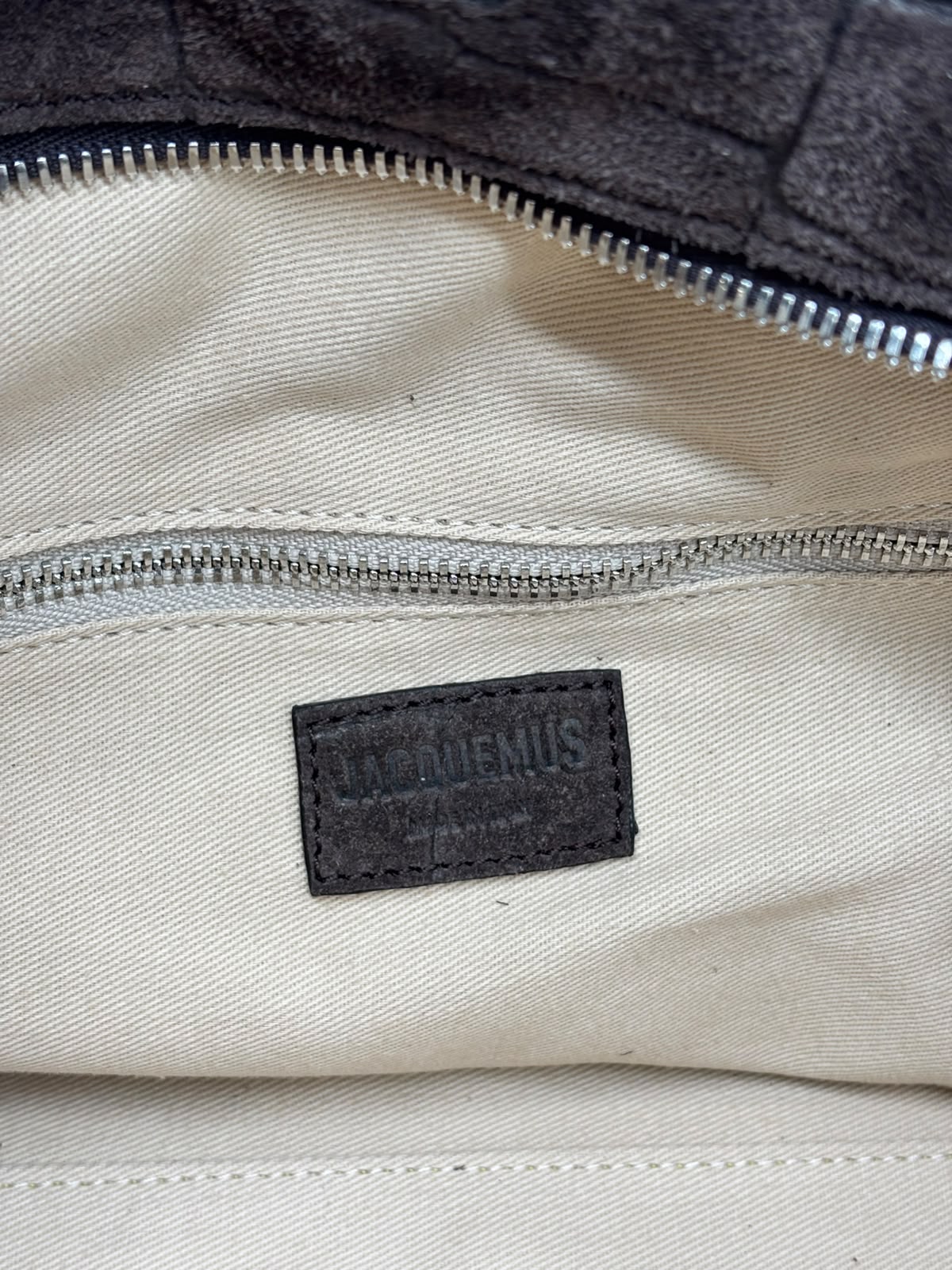 JACQUEMUS JACQUEMUS LE TURISMO LEATHER SHOULDER BAG - SUEDE DARK BROWN