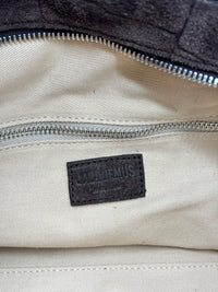 JACQUEMUS JACQUEMUS LE TURISMO LEATHER SHOULDER BAG - SUEDE DARK BROWN