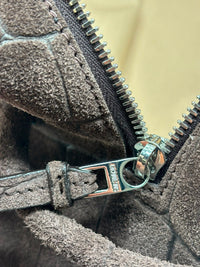JACQUEMUS JACQUEMUS LE TURISMO LEATHER SHOULDER BAG - SUEDE DARK BROWN