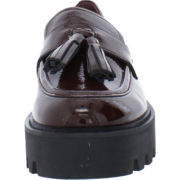 Balinna Womens Patent Loafer Heels