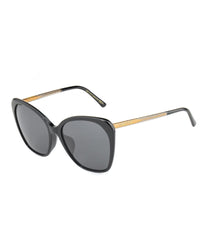 Jimmy Choo ELEFS 807S Cat-Eye Sunglasses Women Black Black