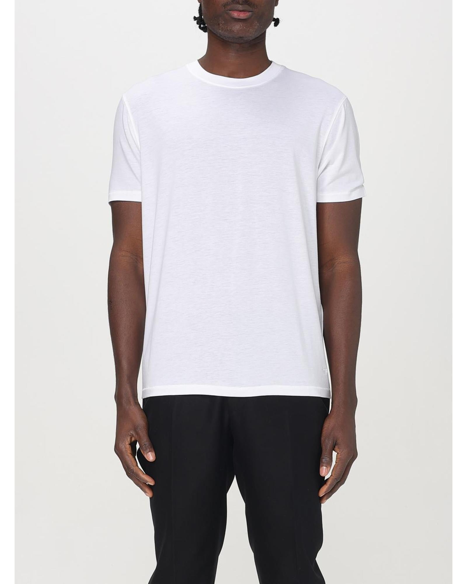 Tom Ford Short Sleeve Crew Neck TShirt Men White T-Shirts