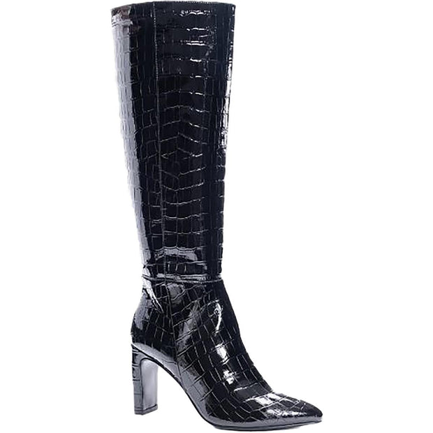 Evanna Womens Patent Tall Knee-High Boots