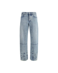 Jil Sander Relaxed Fit Panel Detail Jeans Women Light Blue Pants 4 Light Blue