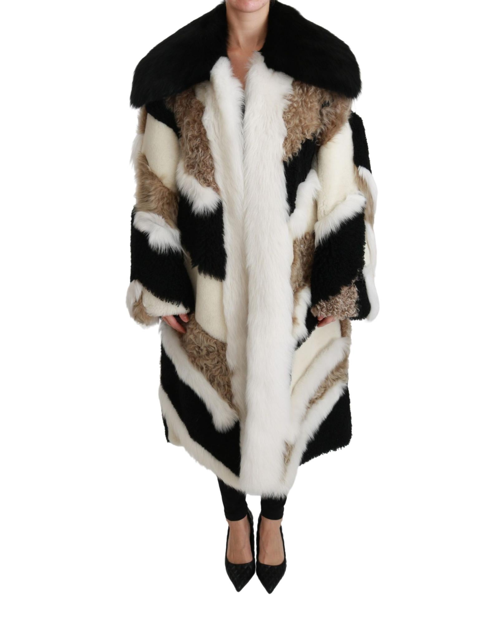 Dolce & Gabbana Gorgeous Shearling Cape Jacket