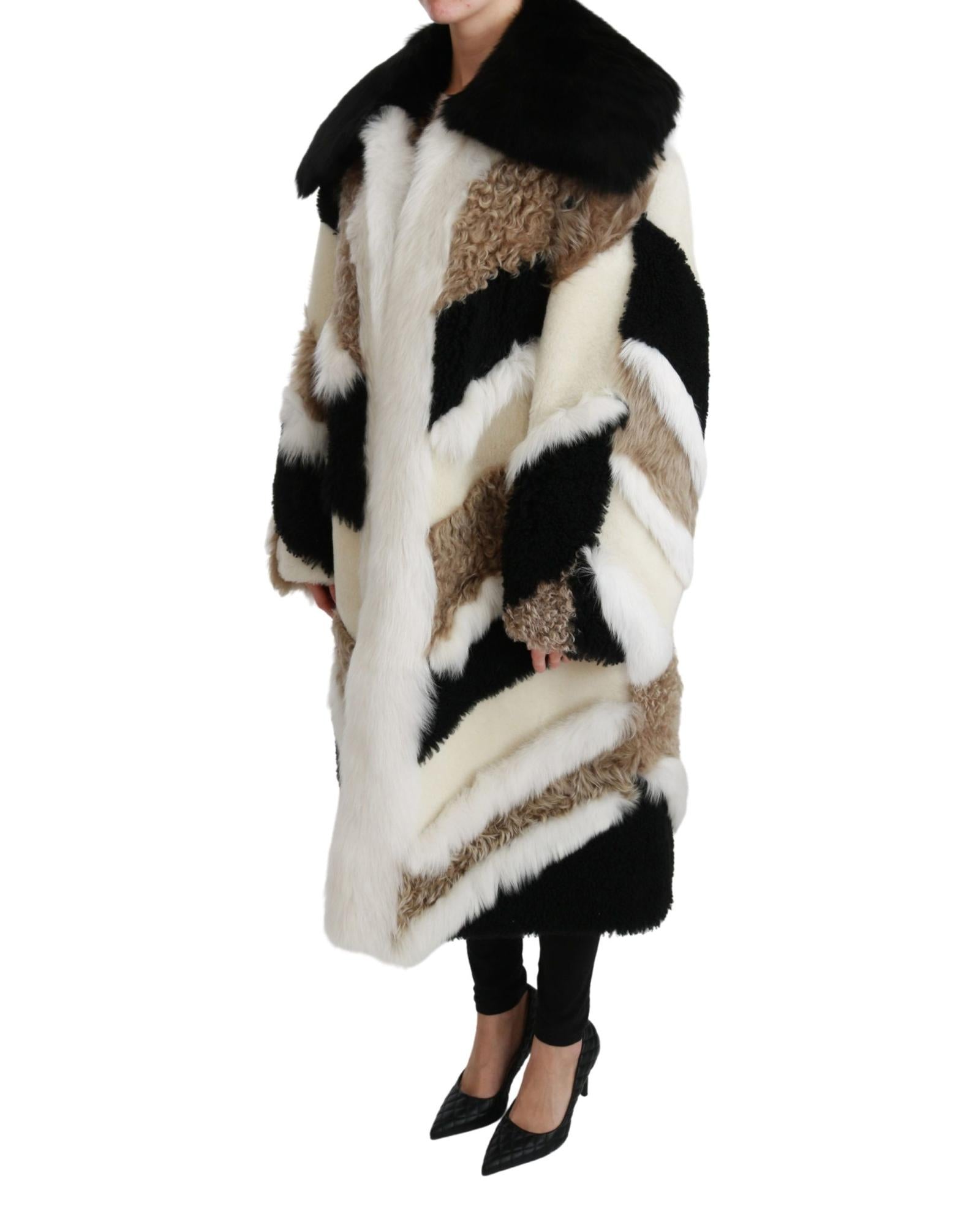 Dolce & Gabbana Gorgeous Shearling Cape Jacket