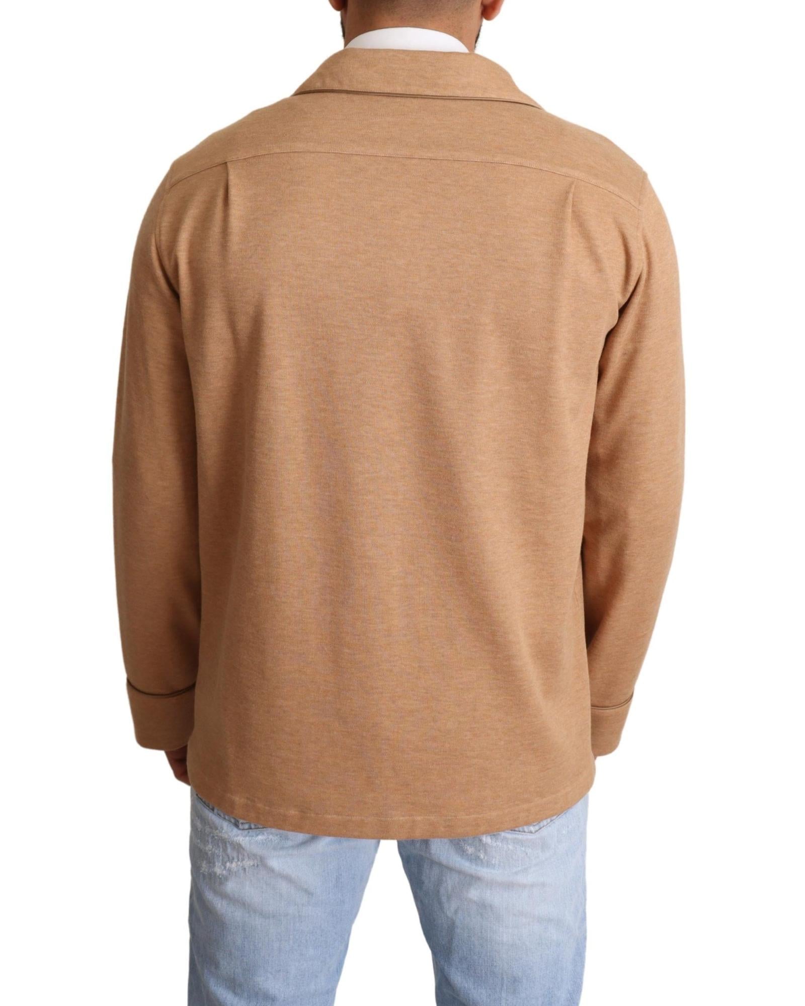 Dolce & Gabbana  Men's Classic Shirt Jacket in Beige
