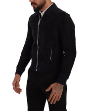 Dolce & Gabbana Stunning  Lambskin Leather Coat Jacket