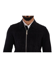 Dolce & Gabbana Stunning  Lambskin Leather Coat Jacket
