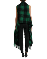 Dolce & Gabbana Green and Black Check Cardigan