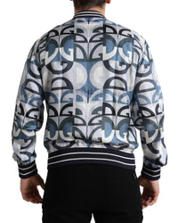 Dolce & Gabbana Men's DG Logo Bomber Jacket - Blue