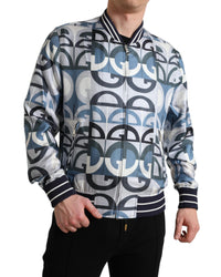 Dolce & Gabbana Men's DG Logo Bomber Jacket - Blue