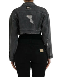 Dolce & Gabbana Women's Cropped Denim Jacket
