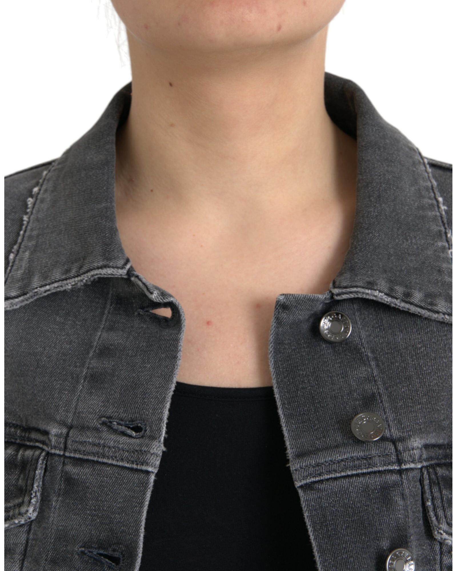 Dolce & Gabbana Women's Cropped Denim Jacket