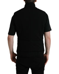 Dolce & Gabbana Men's Quilted Snap-Button Vest - Black
