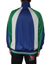 Dolce & Gabbana Full Zip Polyester Bomber Jacket with Logo Detailing