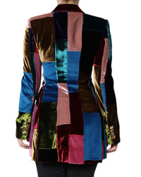 Dolce & Gabbana Women's Velvet Patchwork Blazer