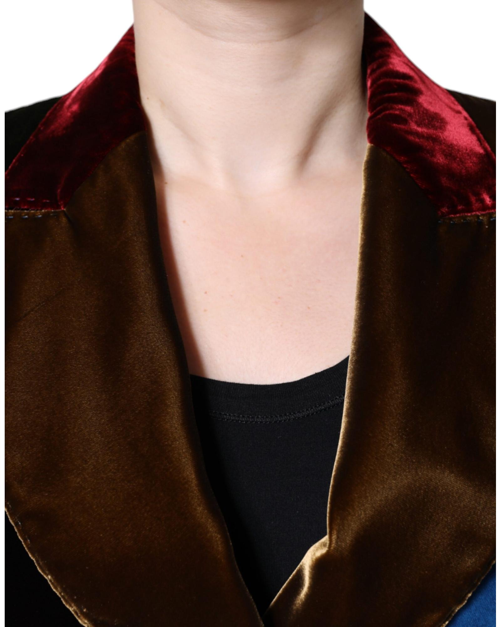Dolce & Gabbana Women's Velvet Patchwork Blazer