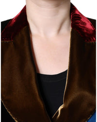 Dolce & Gabbana Women's Velvet Patchwork Blazer
