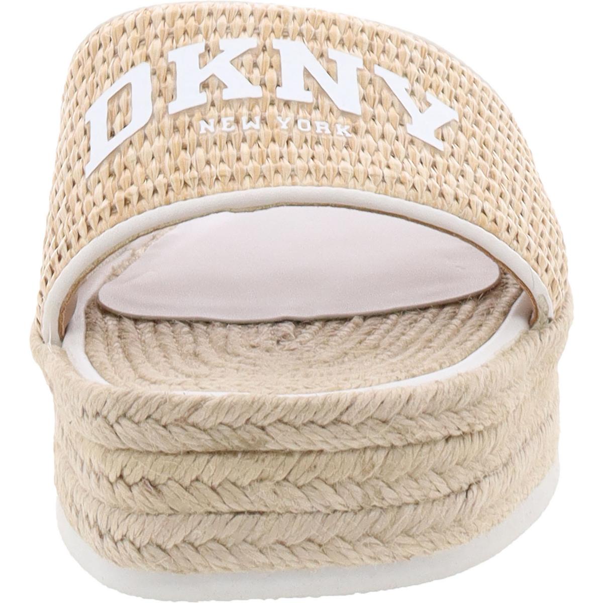 Fiona Arch Logo Womens Logo Woven Slide Sandals