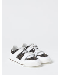 Fendi Match FF Motif Sneakers Kids Tobacco