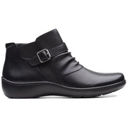 Cora Rouched Womens Leather Dressy Ankle Boots